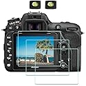 ULBTER Screen Protector Appliable for Nikon D7500 Camera with Hot Shoe Cover, 0.3mm 9H Hardness Tempered Glass Flim, Anti-Scrach Anti-Fingerprint