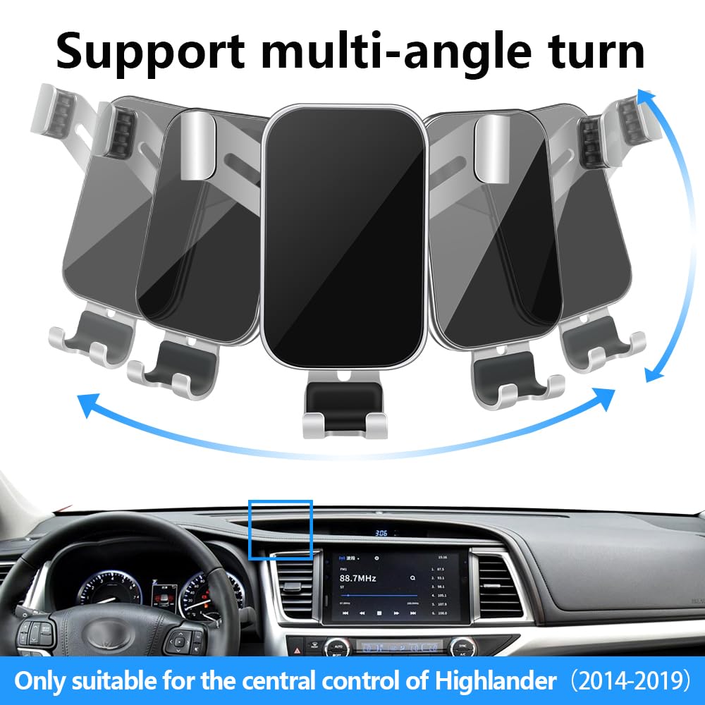 LUNQIN Car Phone Holder for Ford Bronco Sport 2021 2022 2023 2024 SUV Auto Interior Accessories Best Cell Phones Mount Cellphone Mobile Cradle