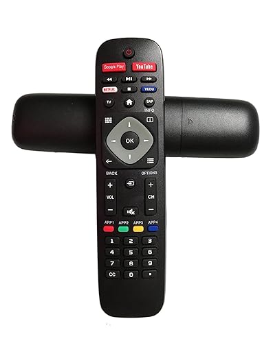 Replacement Remote Control for Philips Android Smart TV 43PFL5604/F7 55PFL5766/F7 50PFL5766/F7 55PFL5604/F7A 65PFL5766/F7 65PFL5604/F7A 65PFL5704/F7A