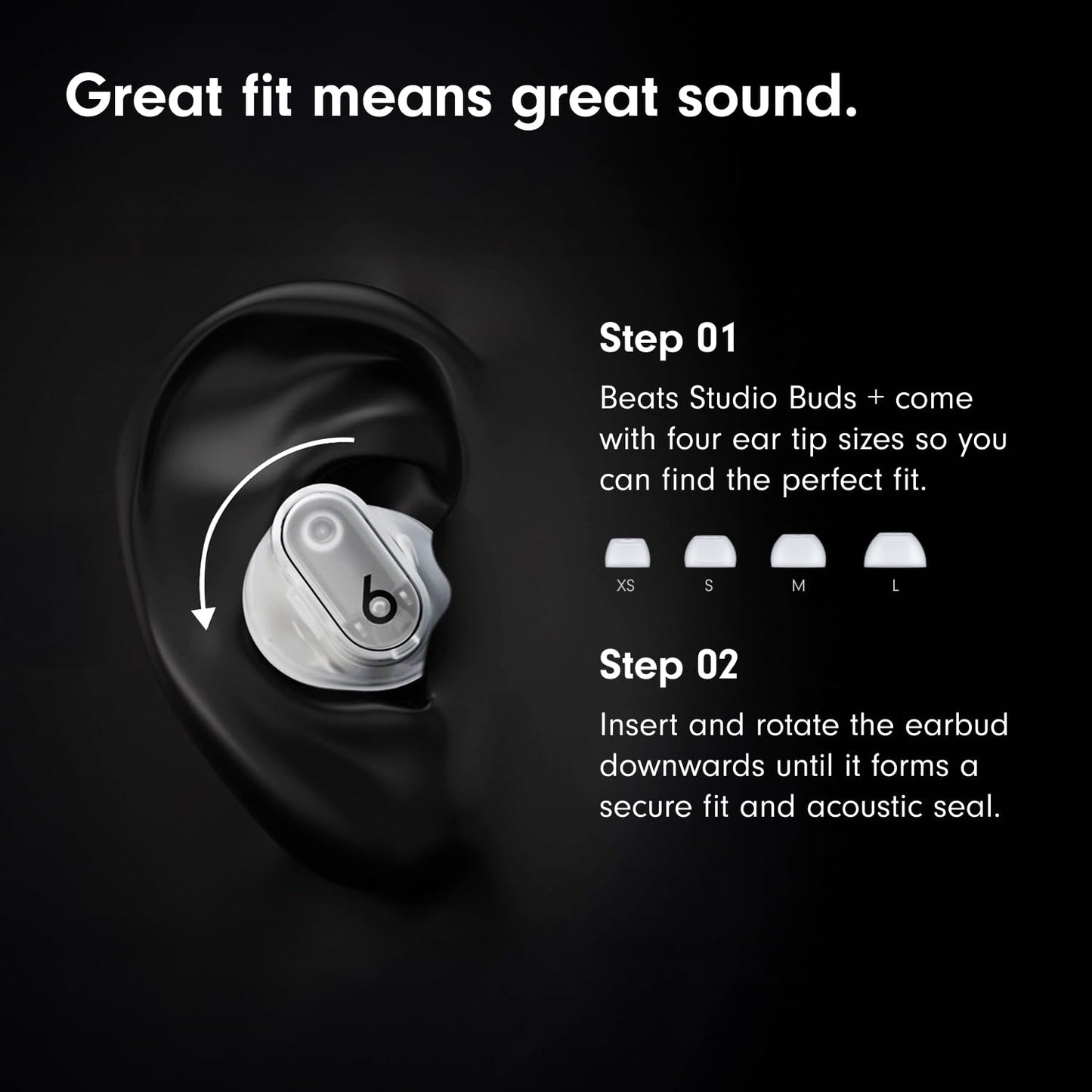 Beats Studio Buds + | True Wireless Noise Cancelling Earbuds, Enhanced Apple & Android Compatibility, Built-in Microphone, Sweat Resistant Bluetooth