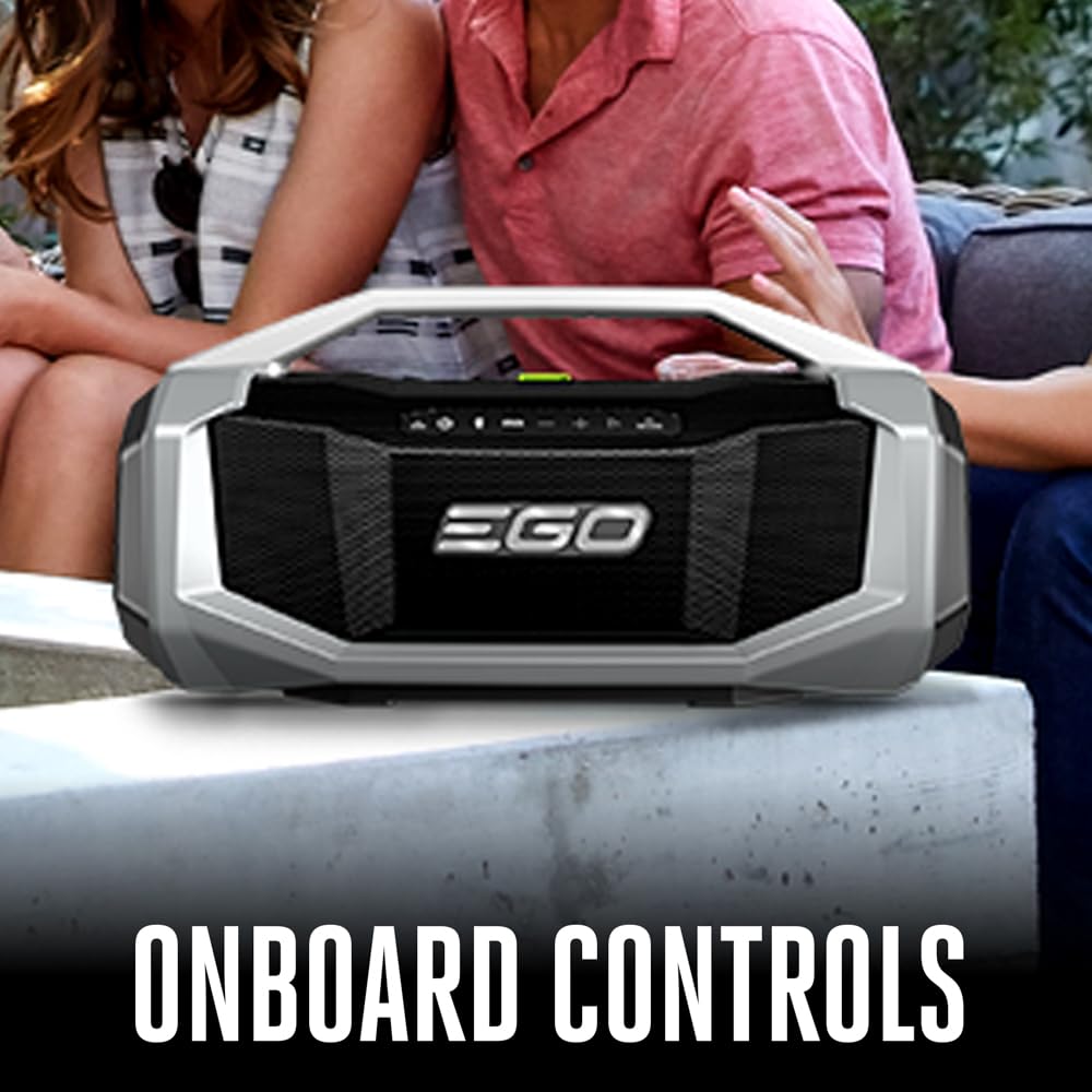 EGO Power+ 180W Bluetooth Speaker, Compatible with All EGO 56V Batteries, Tool Only - SK1800