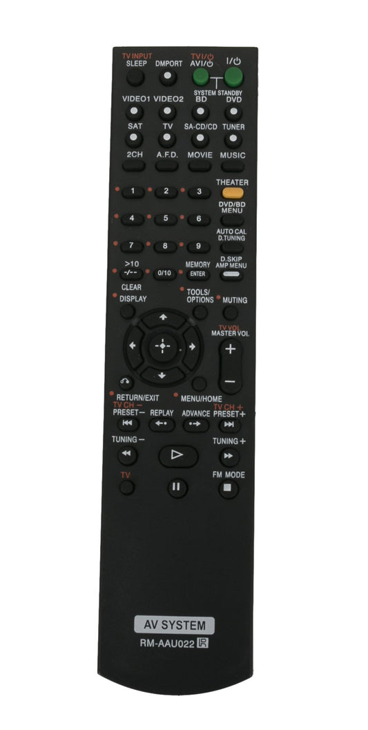 New Replace Remote Control RM-AAU022 fit for Sony Home Theatre System STR-DG520 STRKM7500 HTDDWG700 HT-SF2300 STR-KS2300 HT-SS2300 HTDDW5000