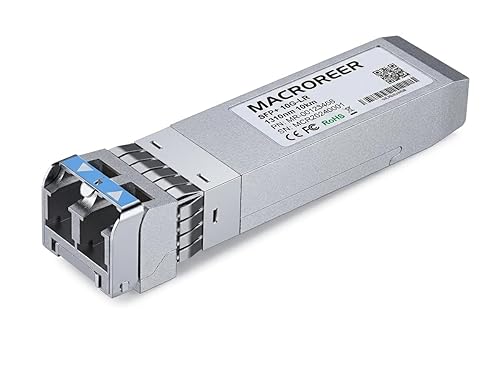 Macroreer 10GBase-LR SFP+ LC Transceiver, 10G Single-Mode Module for Brocade 10G-SFPP-LR Transceiver 1310nm 10km SFP+ 10 GBPS LR Optical SFP Module