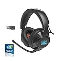 JBL Quantum 610 - Wireless Over-Ear Gaming Headset, JBL QuantumSURROUND, 2.4GHz Wireless, up to 40 Hours of Battery Life, Game-Chat dial, flip-up Boom