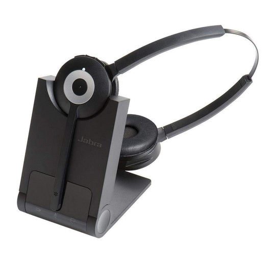 Jabra Pro Duo MS 930 Wireless On-Ear Headset (Model: 930-69-503-105) - Black (Renewed)