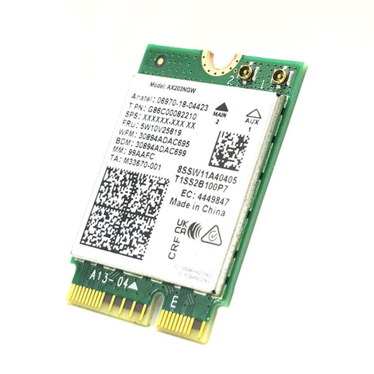 WiFi 6 Adapter for Intel AX203 | Dual Band Up to 1.2 Gbps | CNVio2 M.2 | Bluetooth 5.2 Support | Requires Intel 10th Gen and Above CPUs, Windows 10