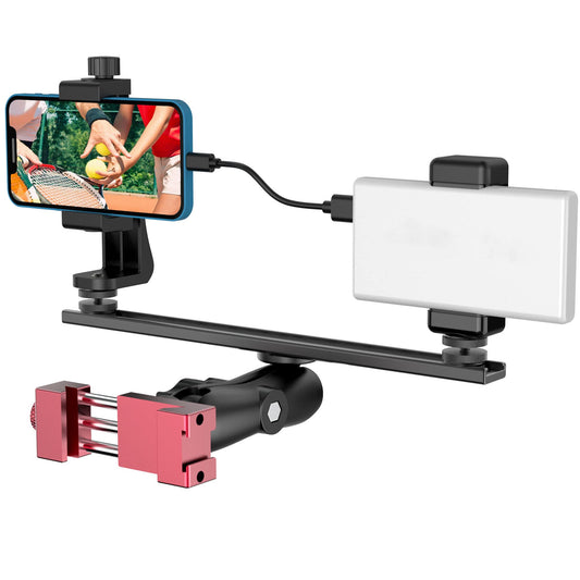 Smartphone Fence Mount - Tennis Camera Fence Mount, Phone Camera Holder for Gopro,insta360 X5,Cell Phone, Mevo Start for Tennis & Pickleball