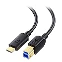 Cable Matters USB C to USB B 3.0 Cable - 3.3ft, USBB to USBC Cable with Type-B 3.0 Connector, Black