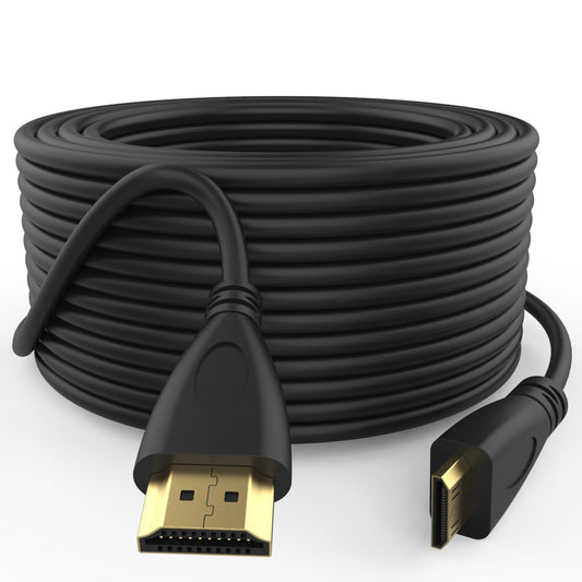 Mini HDMI to HDMI Cable Compatible with Nikon D3500 D3300 D7500 D850 D500, Canon EOS 5D Mark IV, 6D Mark II, 80D, Rebel T6/T7, High-Speed HDMI Adapter