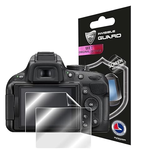 IPG For Nikon D5200 Digital SLR Camera Screen Protector (2 Units) Invisible Screen Guard - HD Quality/Self-Healing/Bubble -Free for D5200