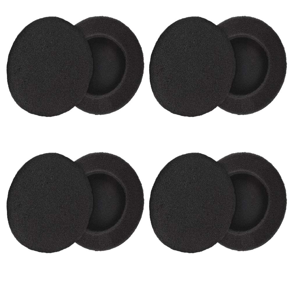 4 Pairs (2.4") Replacement Foam Earpads Ear Cushion Covers Compatible with Logitech H600 H330 H340 and Sony MDR-G45LP MDR-G55LP MDR-G410LP MDR-G101LP