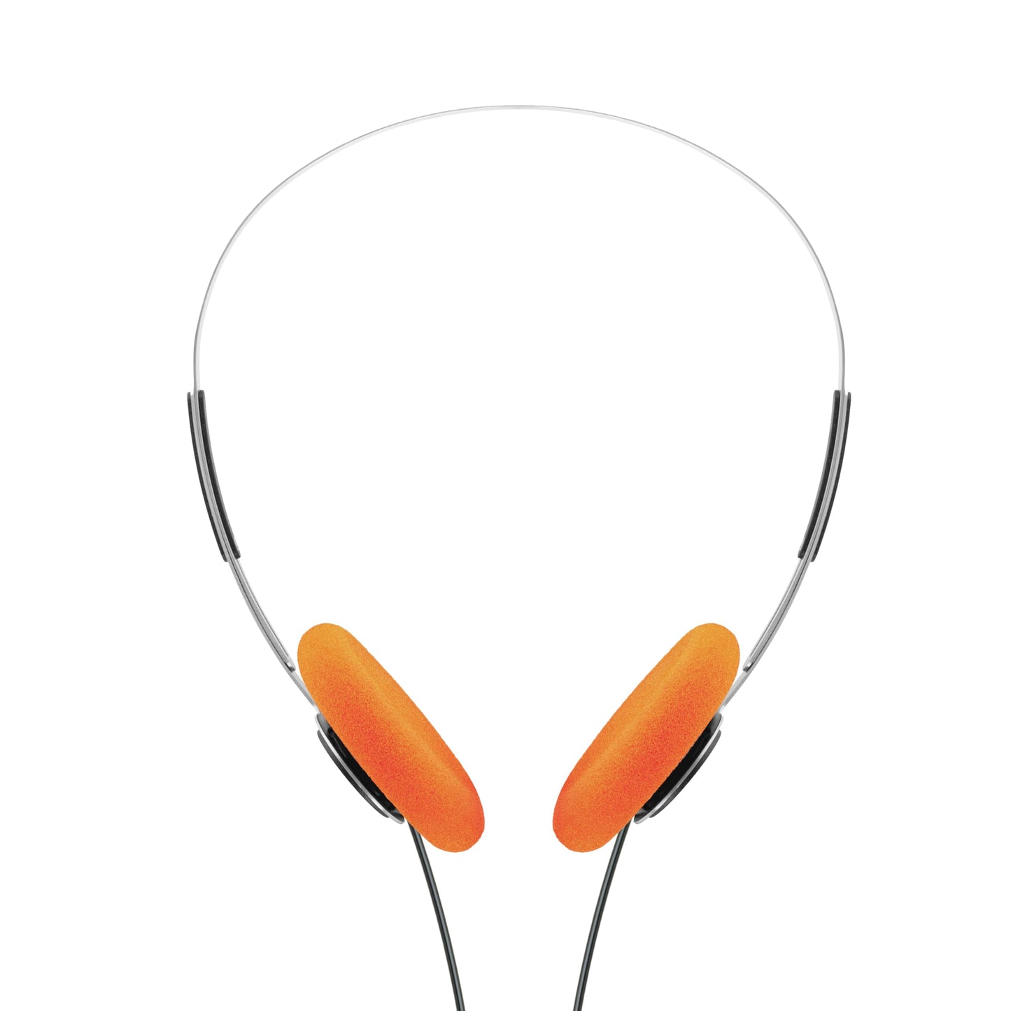 Koss KPH40 Retro On-Ear Headphone, 80s Style, Lightweight, Vintage, Ultra-Wide Frequency Response, Stainless Steel Adjustable Headband, Orange Foam