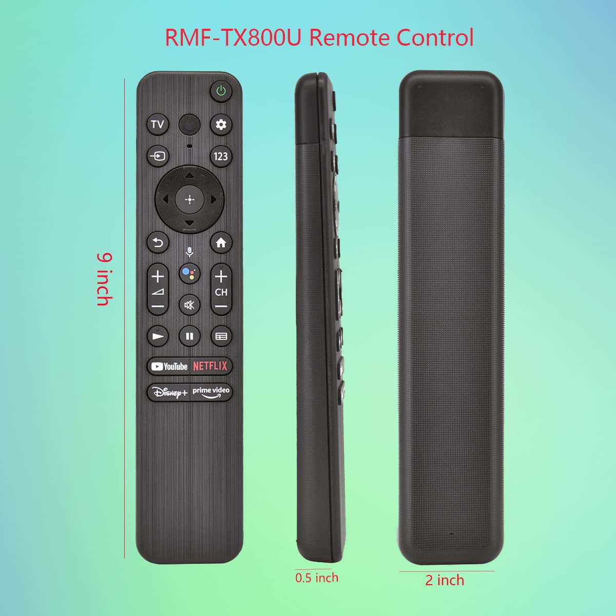 GHUST RMF-TX800U RMF-TX900U IR Remote Control Replacement Universal for Sony Smart 4K 8K TV XR-65A80CK XR-55A80CK KD-65X80CK XR-77A80C XR-85X90CK
