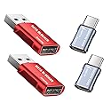 Data Blocker, USB A to A & USB C to C Data Blocker, Protect Against Juice Jacking,100% Guaranteed Prevent Hacker Attac,Support Safe Fast Charging up