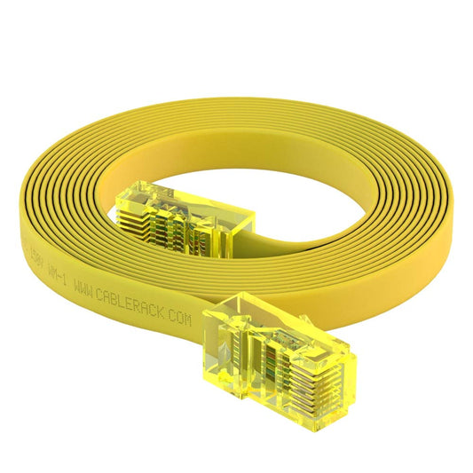 CableRack 10ft RJ45 to RJ45 Rollover Console Cable Yellow