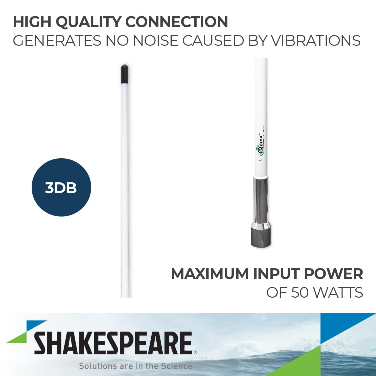 Antenna VHF QC 4' W/CHR Ferrule
