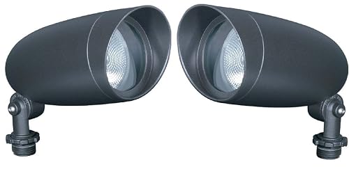 Nuvo Lighting - One Light PAR20 120 Volt Die Cast Aluminum Durable Outdoor Landscape Security Lighting Flood, Dark Bronze (2 Pack)