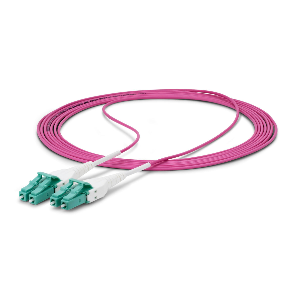StarTech 6ft/2m OM4 Uniboot Fiber Cable, LC to LC, Optic (OM4RLCLC2M)