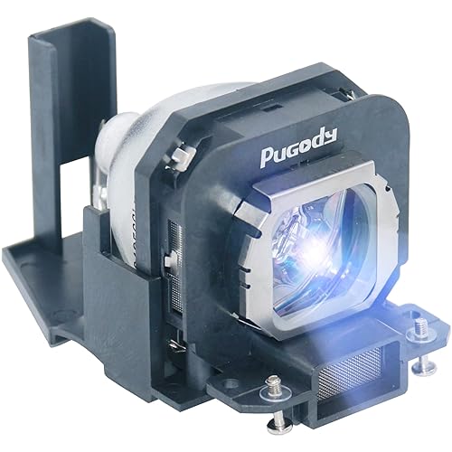 Pugody ET-LAX100 Premium Quality Replacement Projector Lamp Bulb with Housing for Panasonic PT-AX200U PT-AX100U PT-AX200E PT-AX100E PT-AX100 PT-AX200
