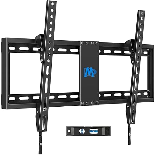 Mounting Dream TV Wall Mount for Most 37-75 Inch TVs, Universal Tilt TV Mount Fit 16", 18", 24" Stud with Loading Capacity 132lbs, Max Vesa 600 x