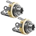 Seismic Audio - SAPT224-2Pack - Pair of 1/4" Mono Female Chassis Mount Connectors - 2 Conductor