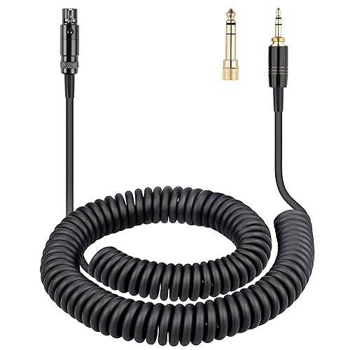 FAAEAL K702 Coiled Audio Cable Compatible with AKG Q701 K712 K240S K271S K241 K275 Pioneer HDJ-2000 beyerdynamic DT 770 DT 990 Pro Headphones…