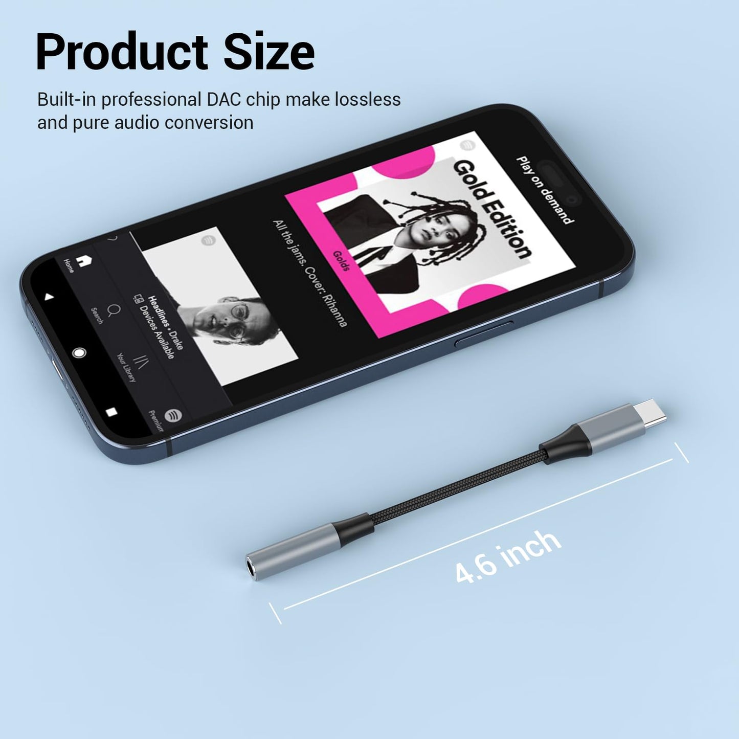 YGKSAA 2pcs USB C to 3.5mm Female Headphone Jack Adapter, Upgrade Metal Case, Compatible with Samsung S20+/S21 Ultra, iPhone15 16 17, and More USB C