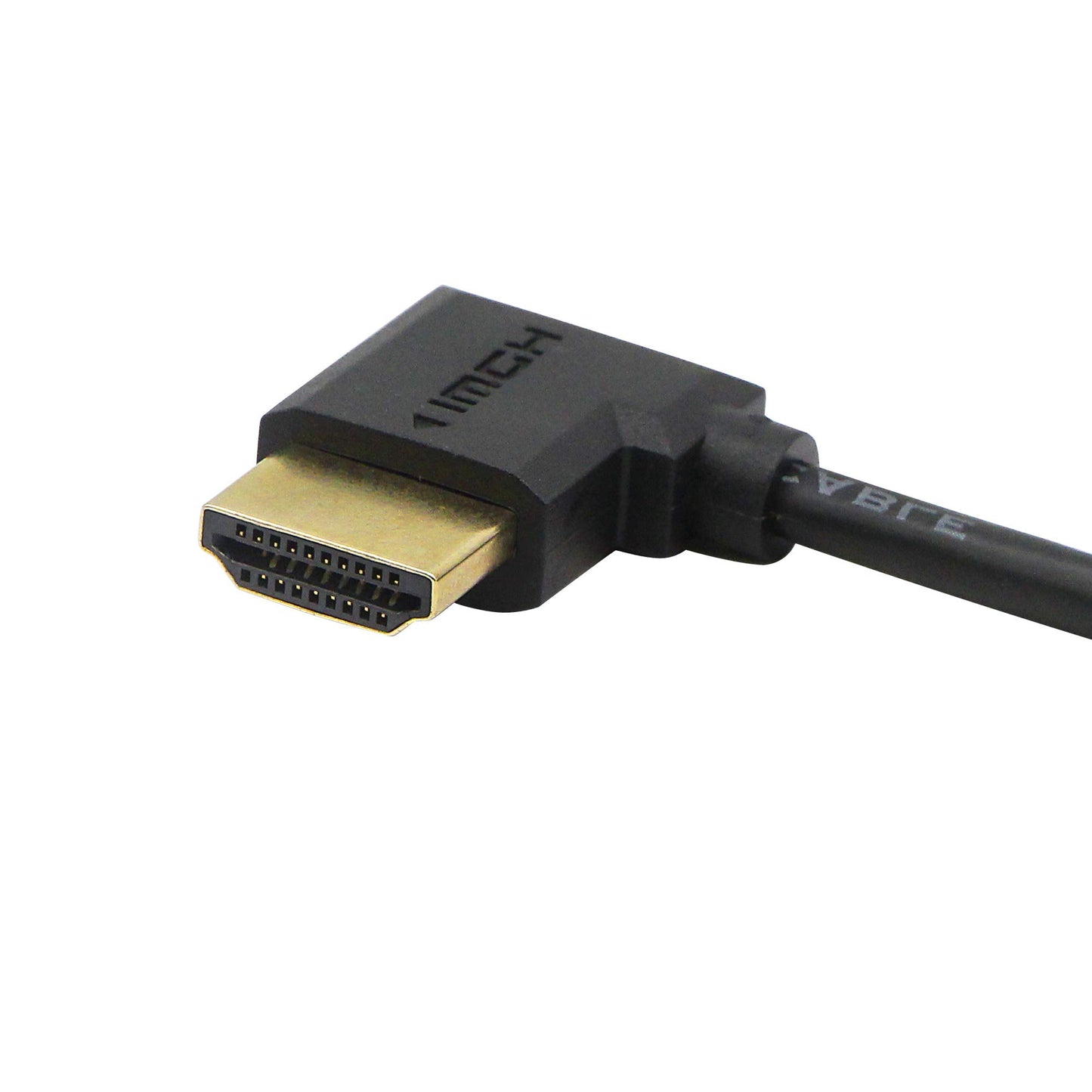 SinLoon 90 Angle HDMI Cable Gold Plated High Speed Right & Left Degree HDMI Male to Male Adapter Cable Supports Ethernet, 3D and Audio Return(HDMI R