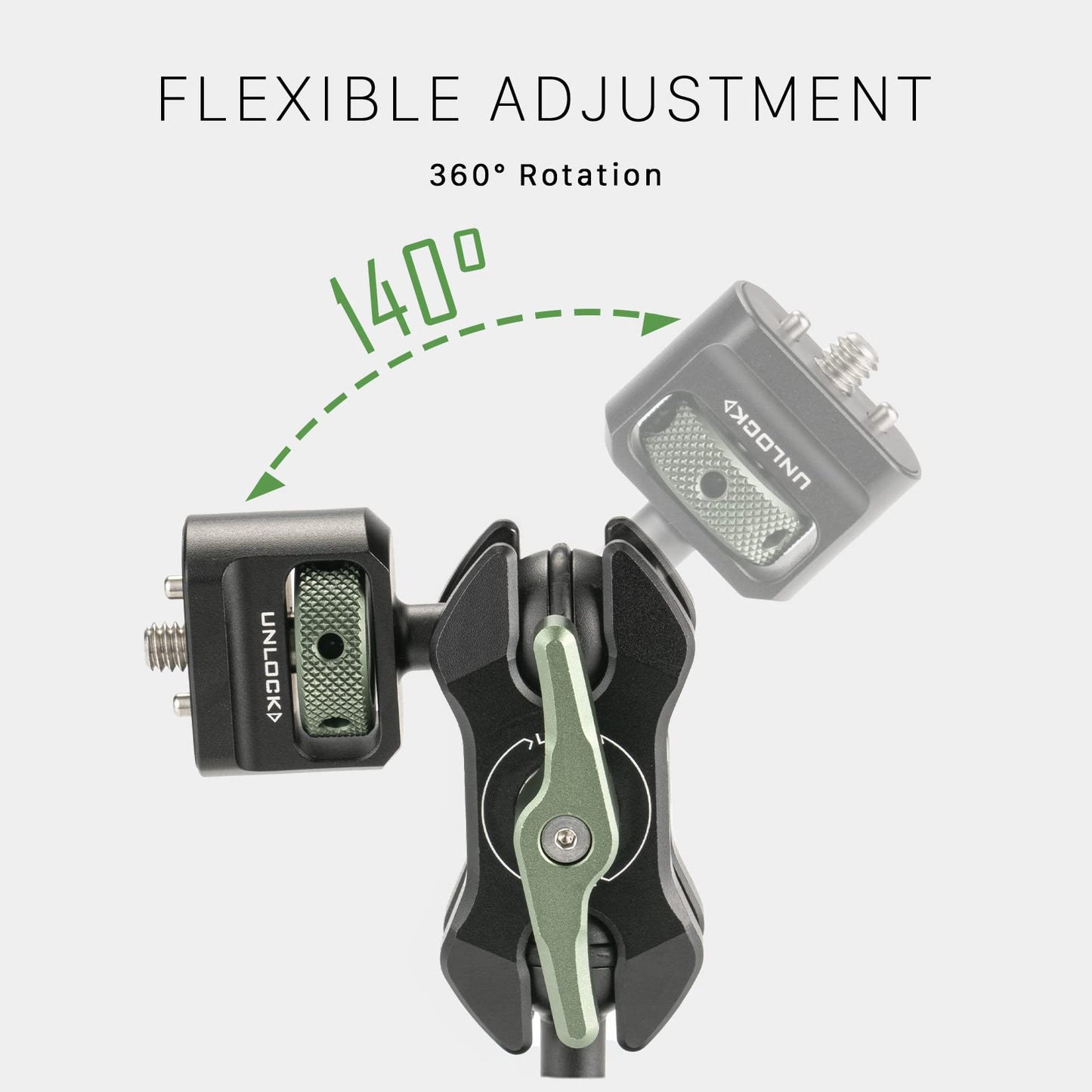 Tilta Mini Articulating Arm | Mount Camera Accessories with 1/4"-20 to 1/4"-20 (with Locating Pins) Connectors (Others Available Separately) | TA-MAA