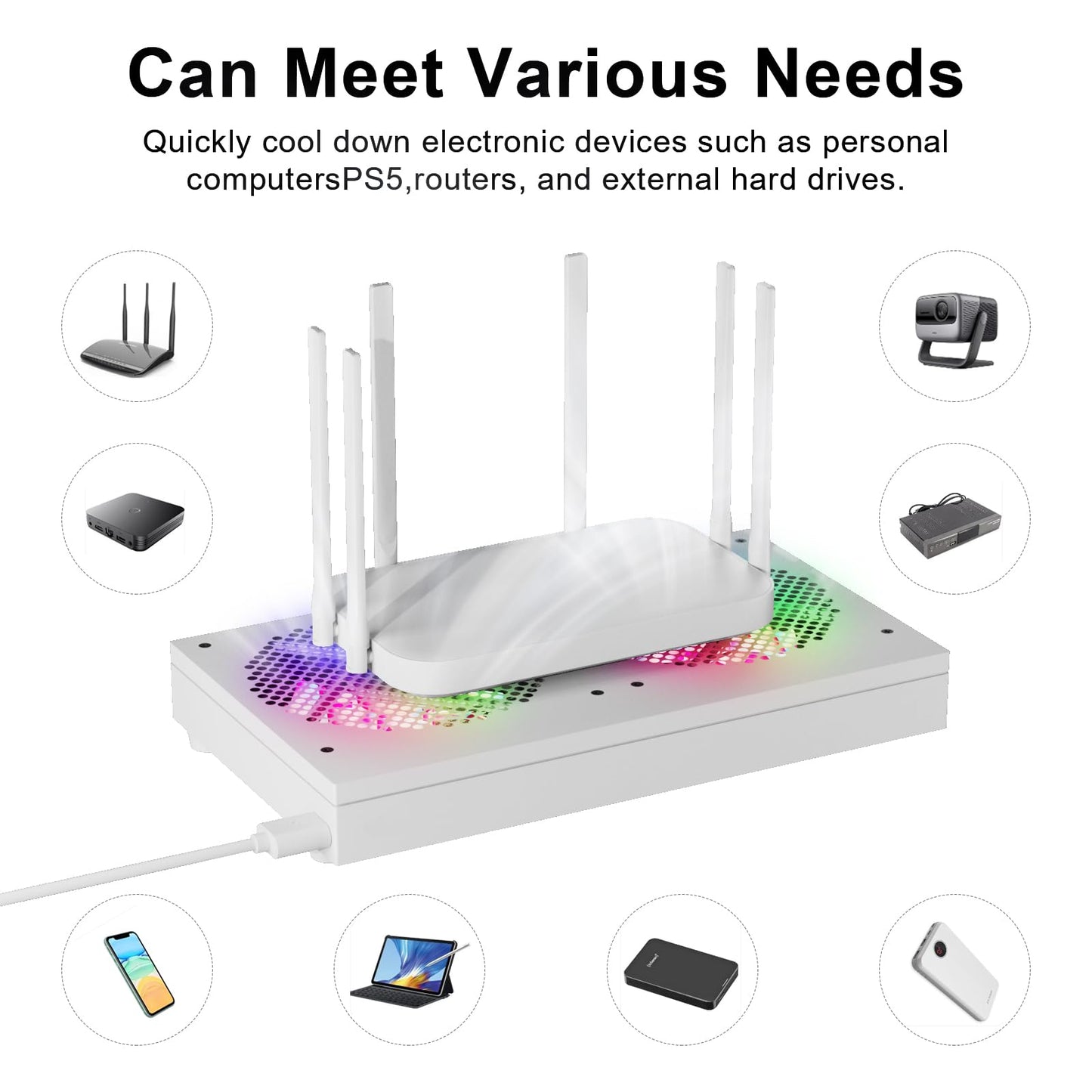 High Airflow Cooling Fan 260mm 5V USB Fan for Computer Cooler TV Small Box and Other Electronics