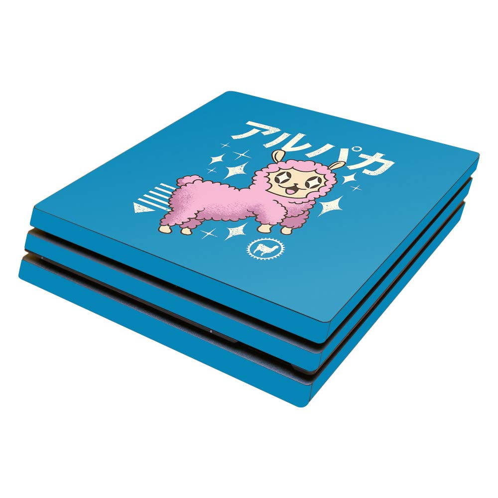 MightySkins Skin Compatible with Sony PS4 Pro Console - Alpaca Kawaii | Protective, Durable, and Unique Vinyl Decal wrap Cover | Easy to Apply