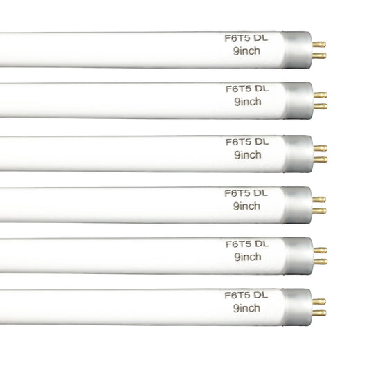 Accway (6 Pack) F6T5/DL 6500K Fluorescent Light Bulb, F6T5/D 6W Day Light T5 Liner Tube, G5 Base Replacement for Camping Lanterns Lamp F6T5/TTL Make