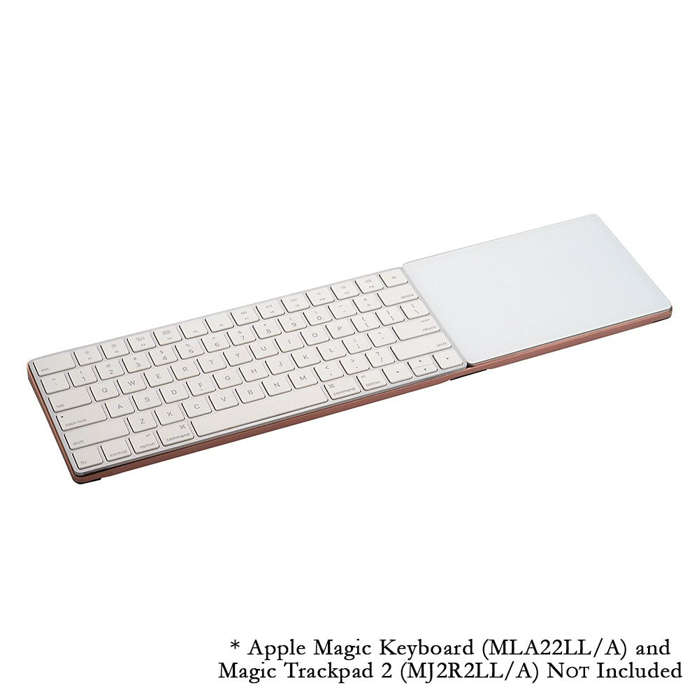 Fotodiox CraftMaster Union Tray for Apple Magic Keyboard and Apple Magic Trackpad 2 - Metal Dock Stand Controls Your iMac or Laptop Remotely, Premium