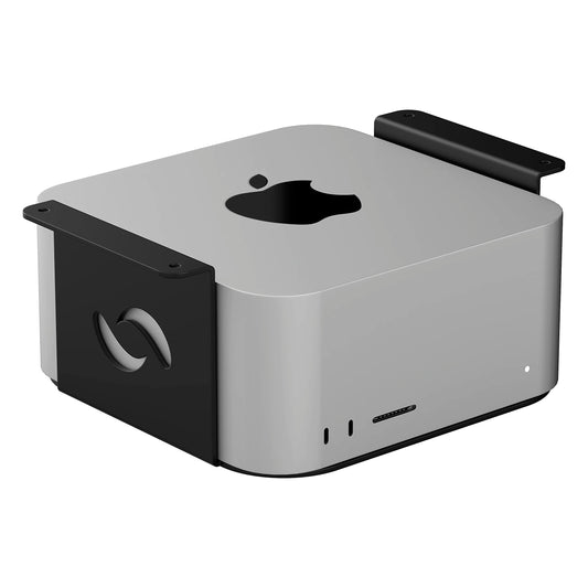 HumanCentric Under Desk Mount Compatible with Mac Studio, Mounting Stand Bracket for M4 M3 M2 M1, Heat Dissipation, Anti-Scratch, Secure or Hide with