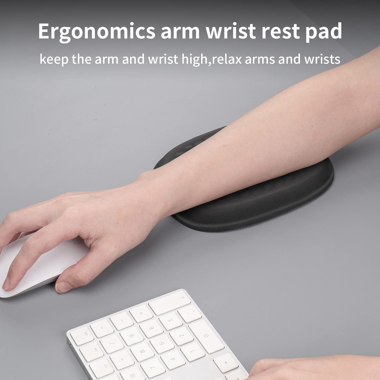 Vaydeer Cloud Elbow Pad, Desk Arm Rest Support, Soft Memory Foam Wrist Rest, Ergonomic Cushion Padding, Carpal Tunnel Pain Relief Gel Mouse Pillow
