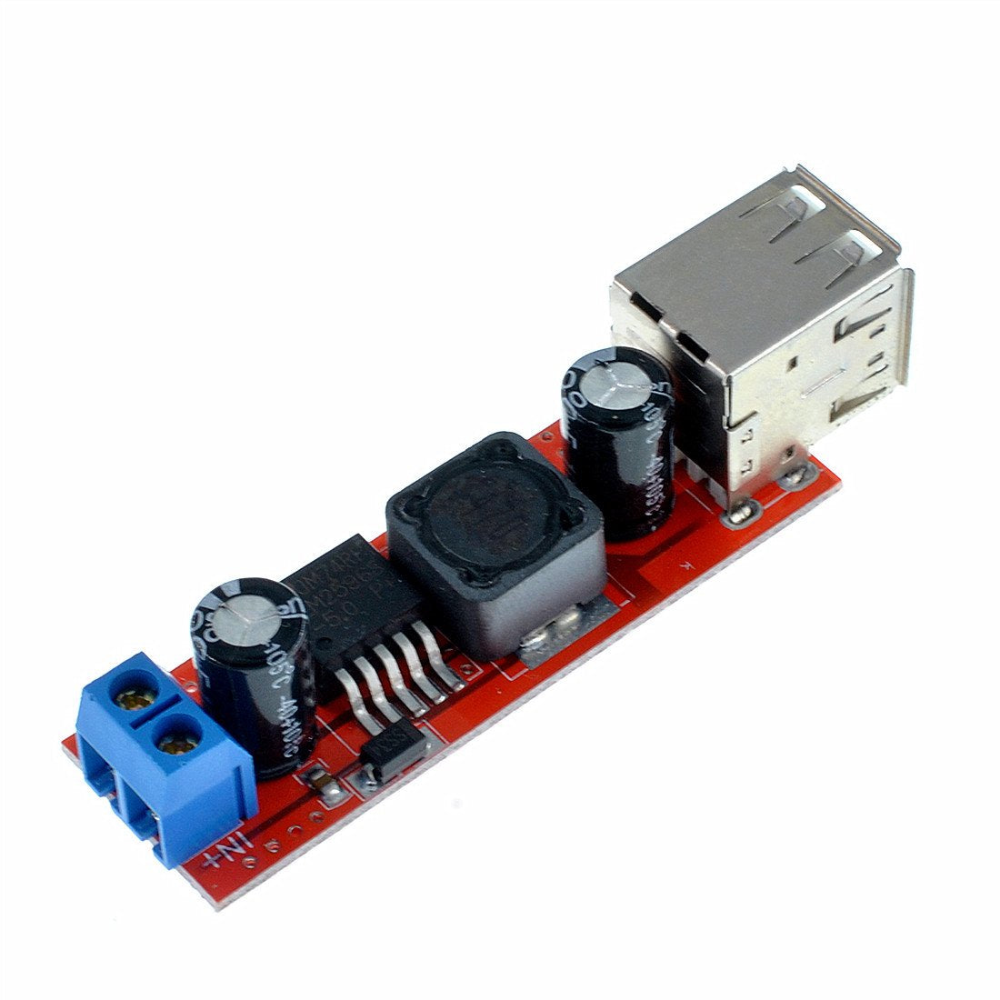 Oiyagai 2Pcs DC to DC Voltage Regulator Step Down Power Supply Buck Converter Module 6-40V to 5V 3A Dual USB Port Output