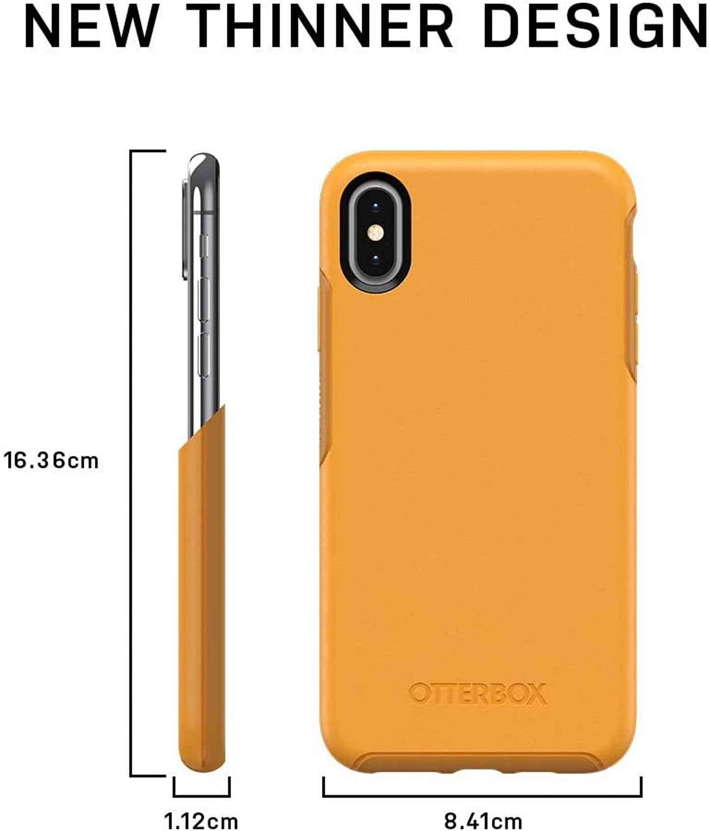 OtterBox Symmetry Series Case for iPhone Xs Max with GLIDIC Wireless Bluetooth Earbuds Sweatproof Pro Stereo Headphones - Non Retail - Black