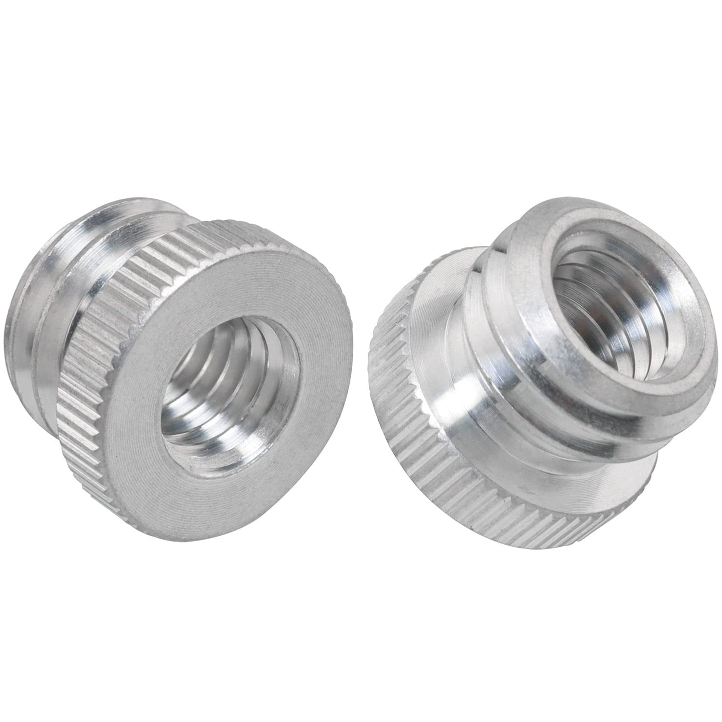 LUORNG 2PCS 3/8'' Female to 5/8'' Male Threaded Screw Adapter for Microphone Stand Mount Tripod Laser Level Adapter