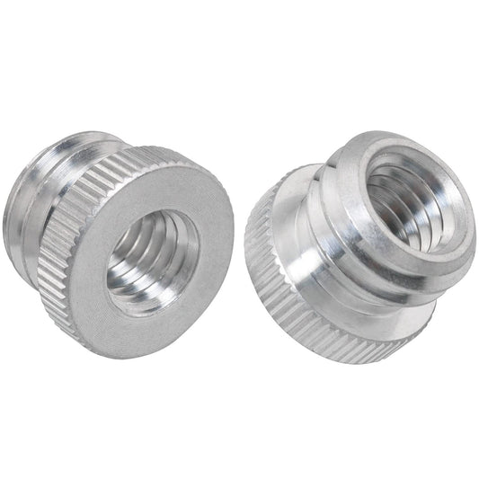 LUORNG 2PCS 3/8'' Female to 5/8'' Male Threaded Screw Adapter for Microphone Stand Mount Tripod Laser Level Adapter