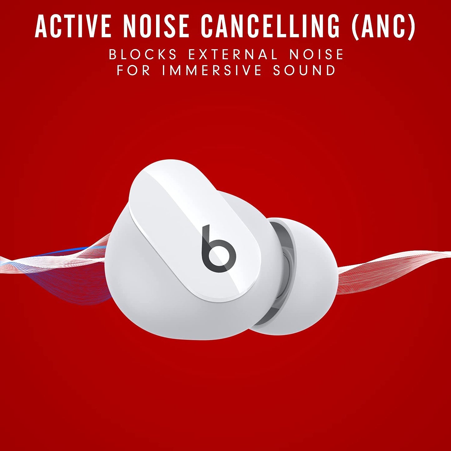 Beats Studio Buds - True Wireless Noise Cancelling Earbuds - White (Renewed)