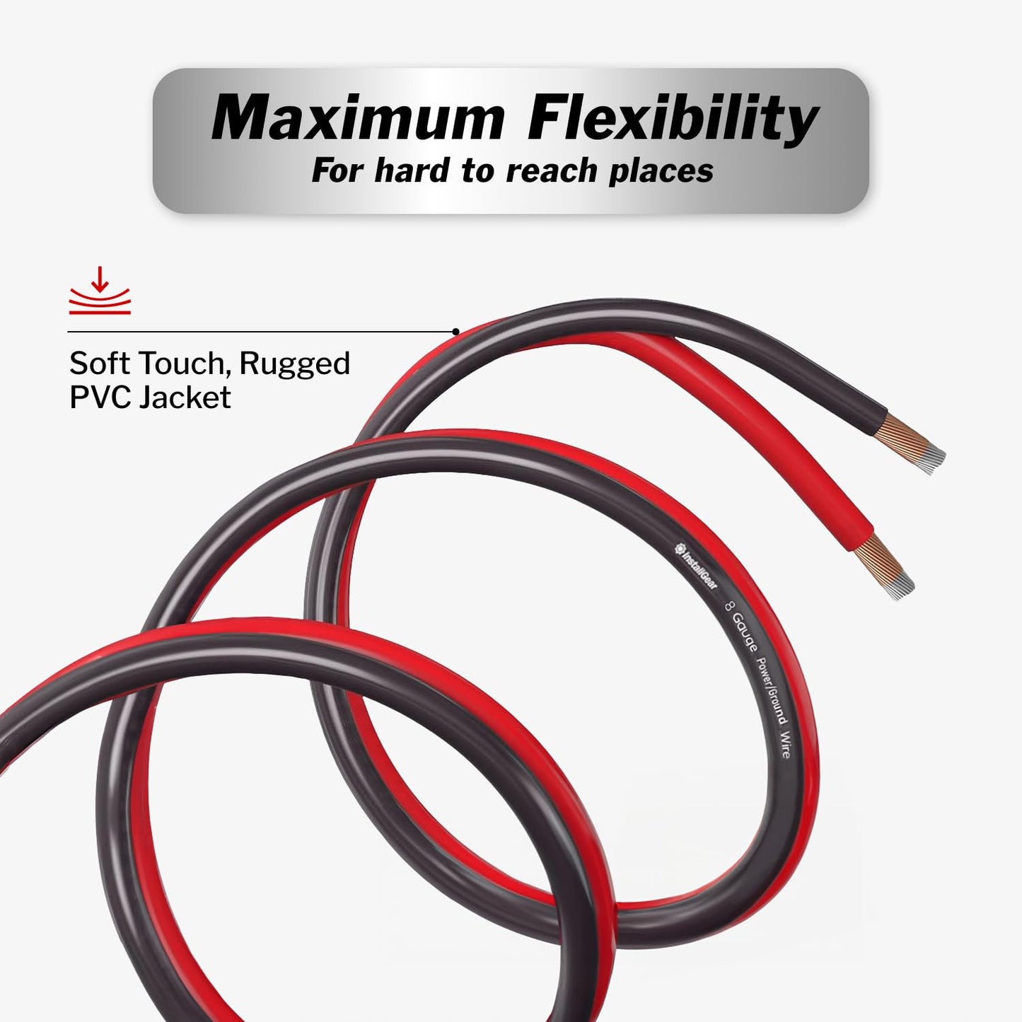 InstallGear 16 Gauge 250ft Speaker Wire - Oxygen-Free Copper Wire for Car Audio, Home Theater, Stereo, and Surround Sound Systems - Durable and Easy