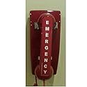 Emergency Red Wall Telephone Preprogrammed to 911
