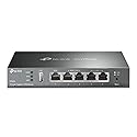 TP-Link ER605 V2 Wired Gigabit VPN Router, Up to 3 WAN Ethernet Ports + 1 USB WAN, SPI Firewall SMB Router, Omada SDN Integrated, Load Balance