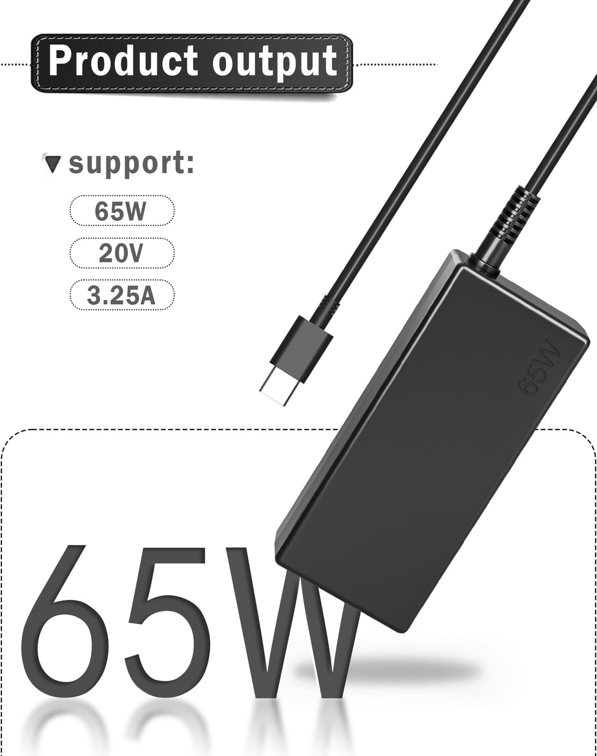 SZGUDULO 65W 45W USB C Laptop Charger for HP EliteBook Probook Chromebook