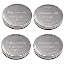 Panasonic Cr2450 Cr 2450 Lithium 3v Battery [ Pack of 4 ]