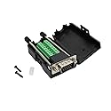 Twinkle Bay D-SUB DB15 Male 15Pin Jack Port to Terminal Breakout Board Connector 3Row Plug, DR15 VGA Male with Case