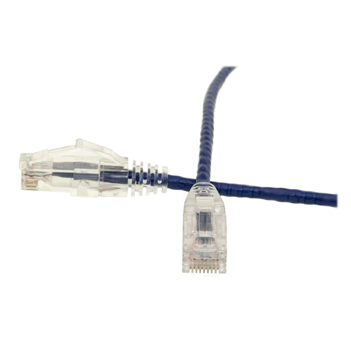 CableWholesale Cat6 Slim UTP Ethernet Cable, 28 AWG, PoE+, 3 ft, Purple