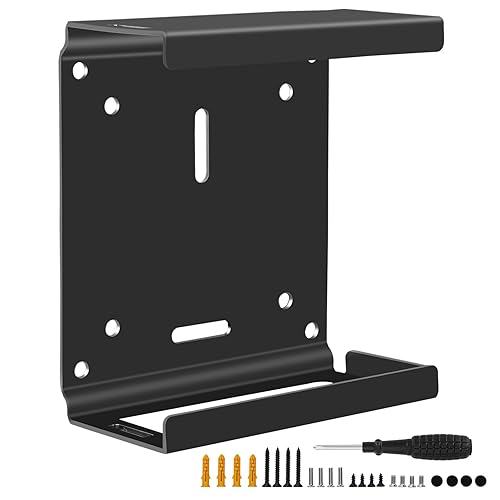 Freejia Metal Mini PC Mount Compatible with Beelink Mini PC Vesa Mount/Wall Mount/Under Desk Mount, Mount for Beelink S12 Pro Mini PC, SER6