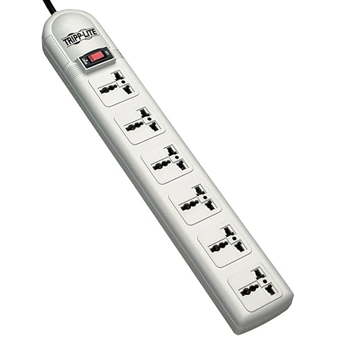 Tripp Lite Surge 6 Universal Outlets/CEE Plug 230V 750 Joules - Surge protector - 10 A - AC 230 V - output connectors: 6 - France, Germany - light