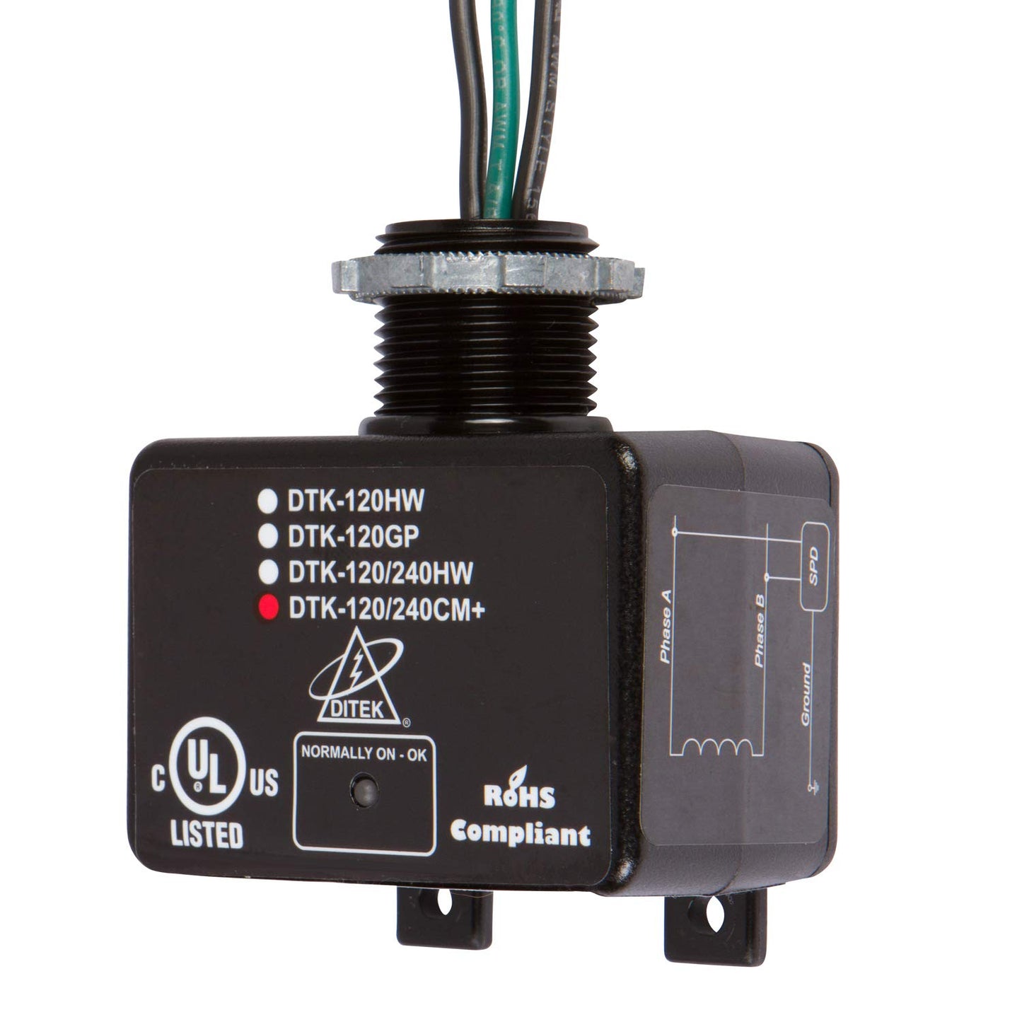 Morris Products 89114 Whole House Lightning Arrester Surge Suppressor - Indicator Light - Protects Pumps, Motors, HVAC Condensers, Utility Power